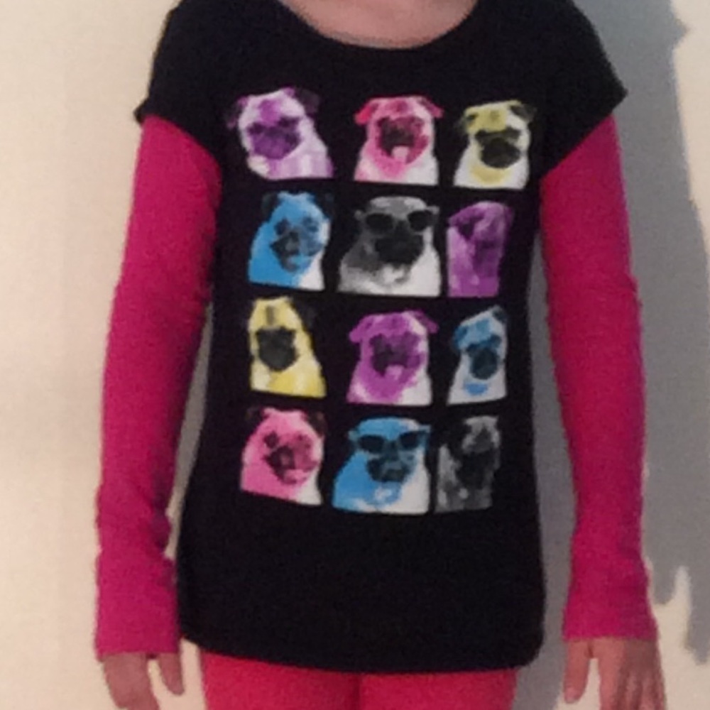 Girls shirt mud